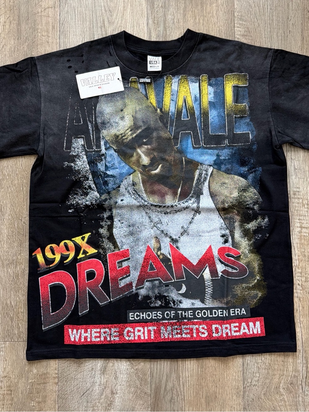 Valley Dreams Black Graphic '199X Dreams' T-Shirt